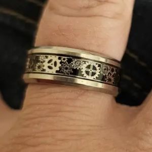 COPY - Stainless steel 8mm Steam punk gears ring choose color ask me 4 your siz…